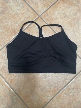 Torrid Long Line Black Sports Bra V-neck Adjustable Straps